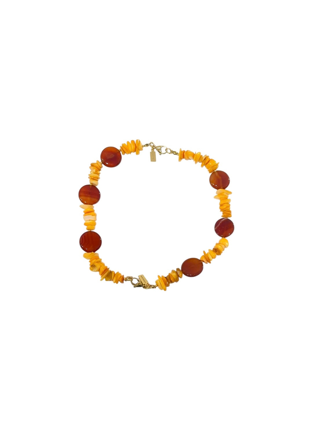 Mitad collar Arrecife Naranja