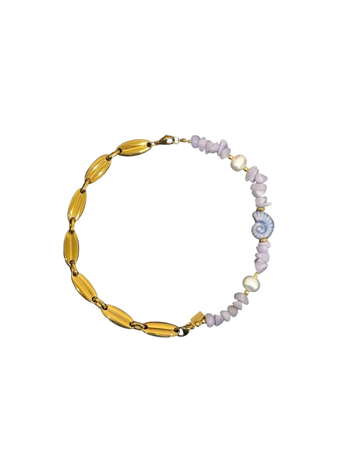 Collar Arrecife lila + Maxi Café