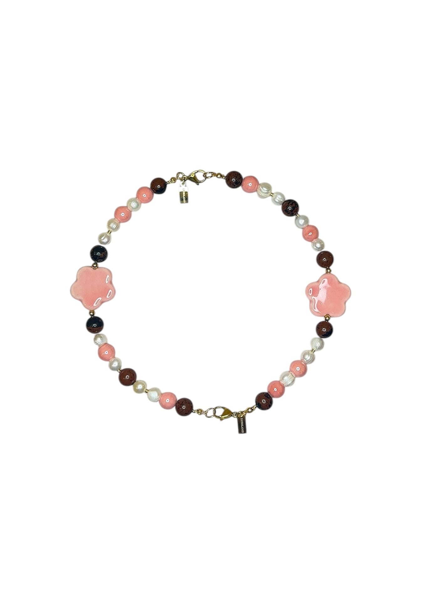 Mitad Collar Pink Flower