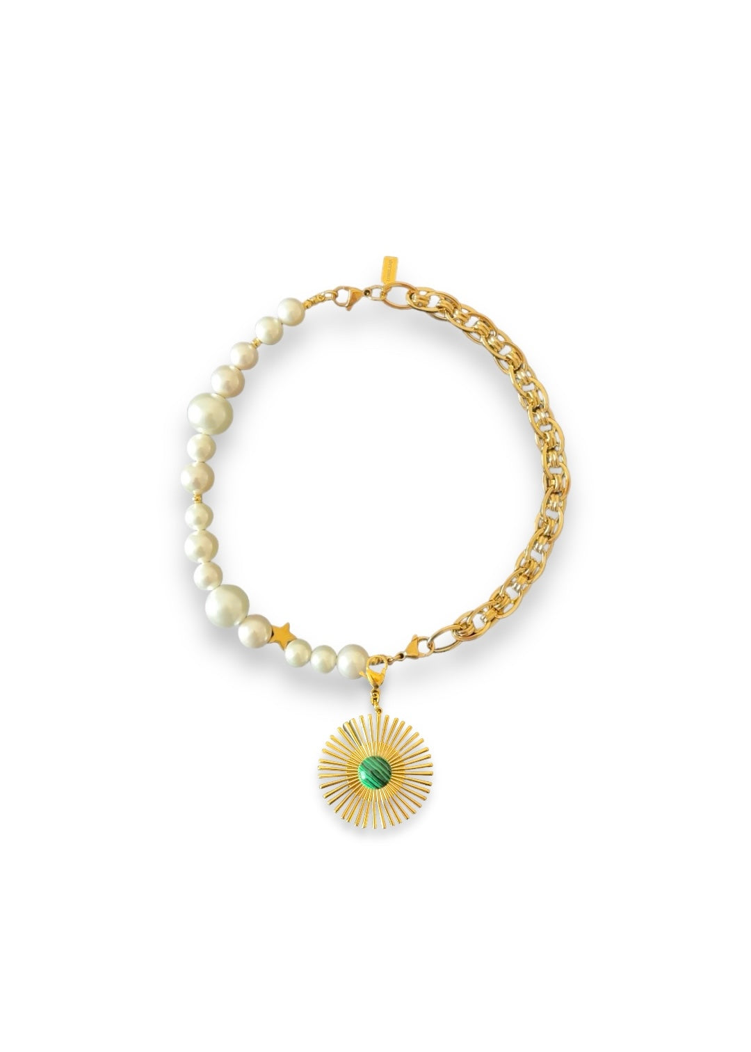 Mitad Collar Cadena Espiral