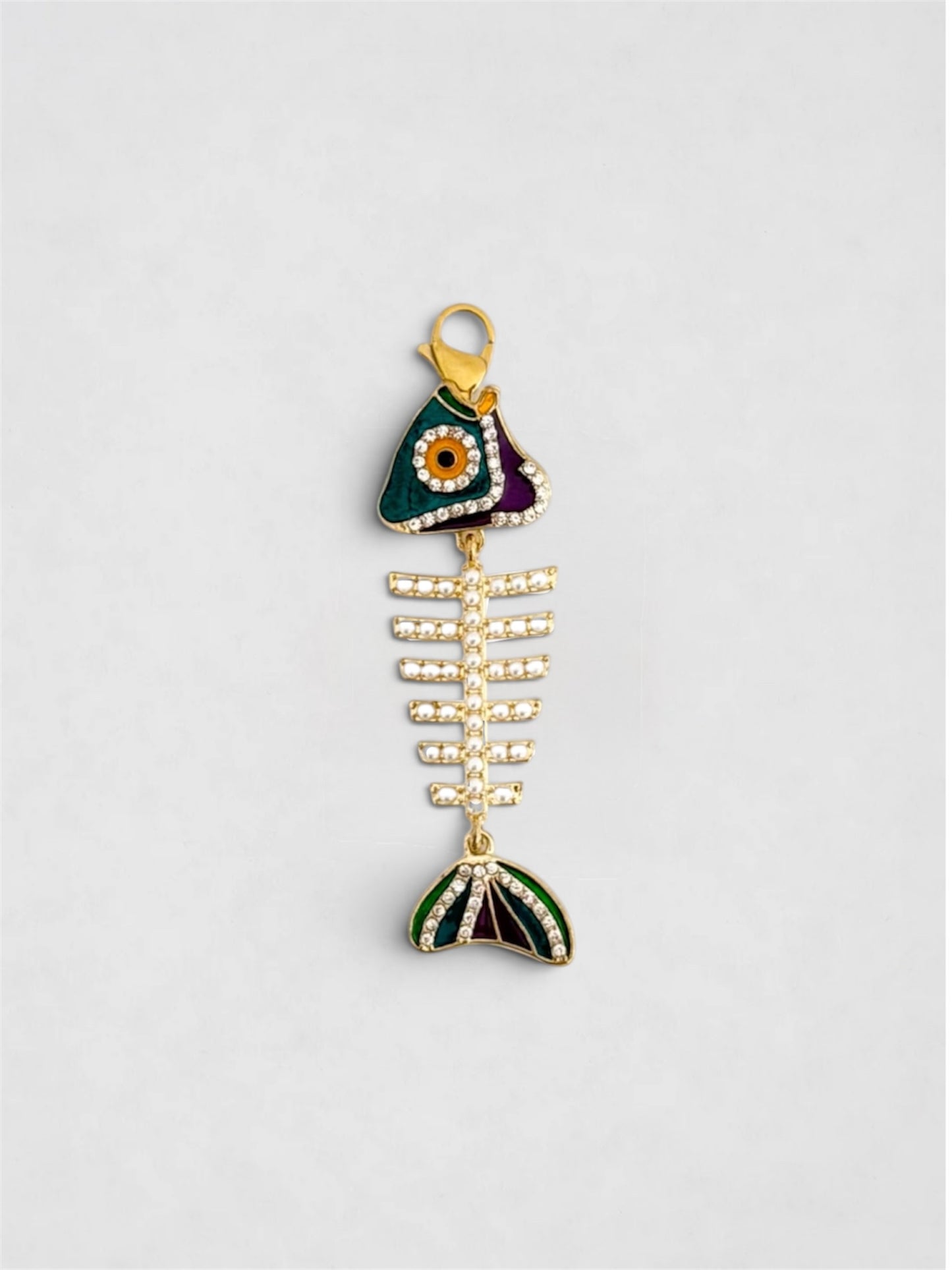 Charm Raspa Brillante con perlas