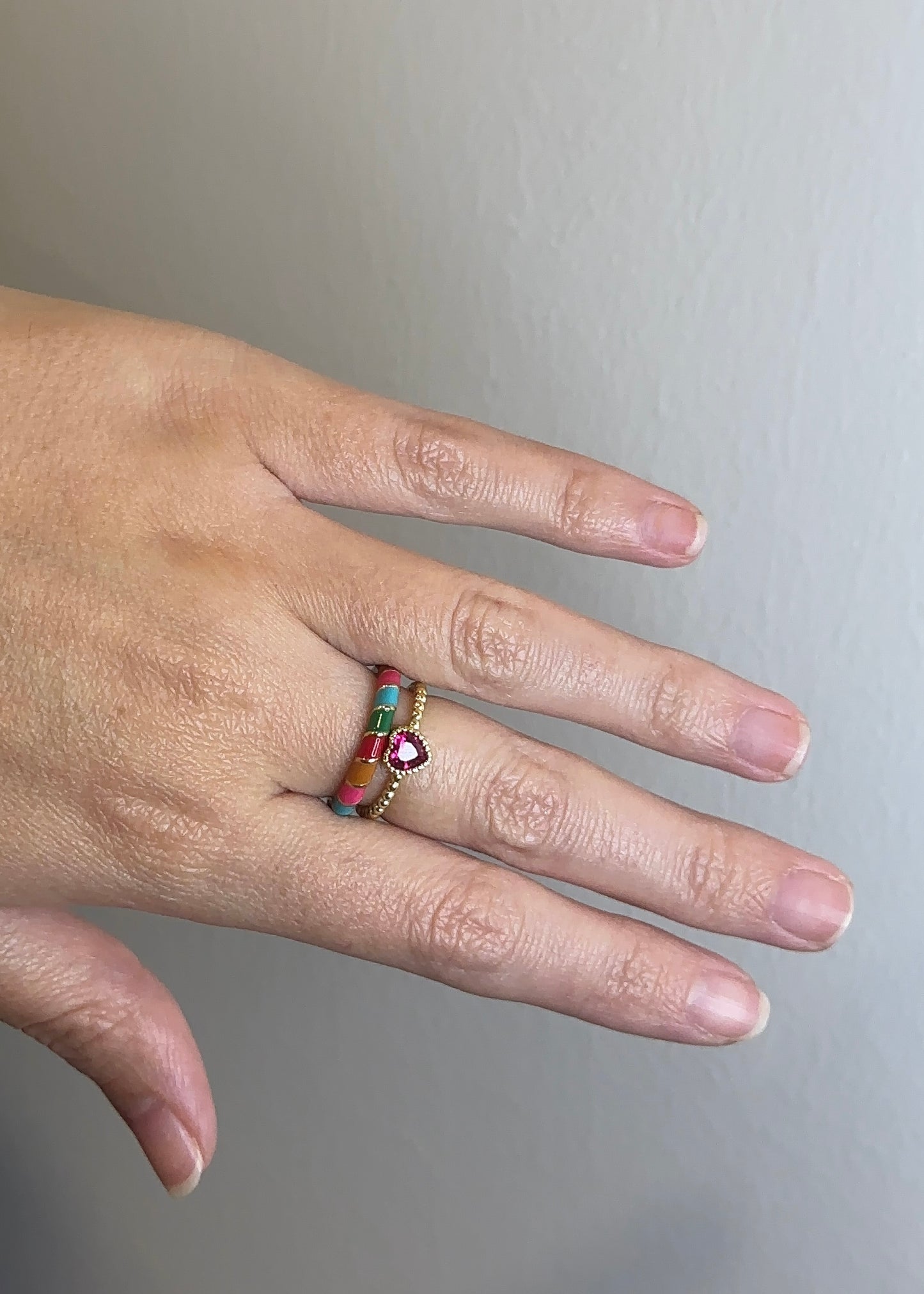 Anillo multicolor