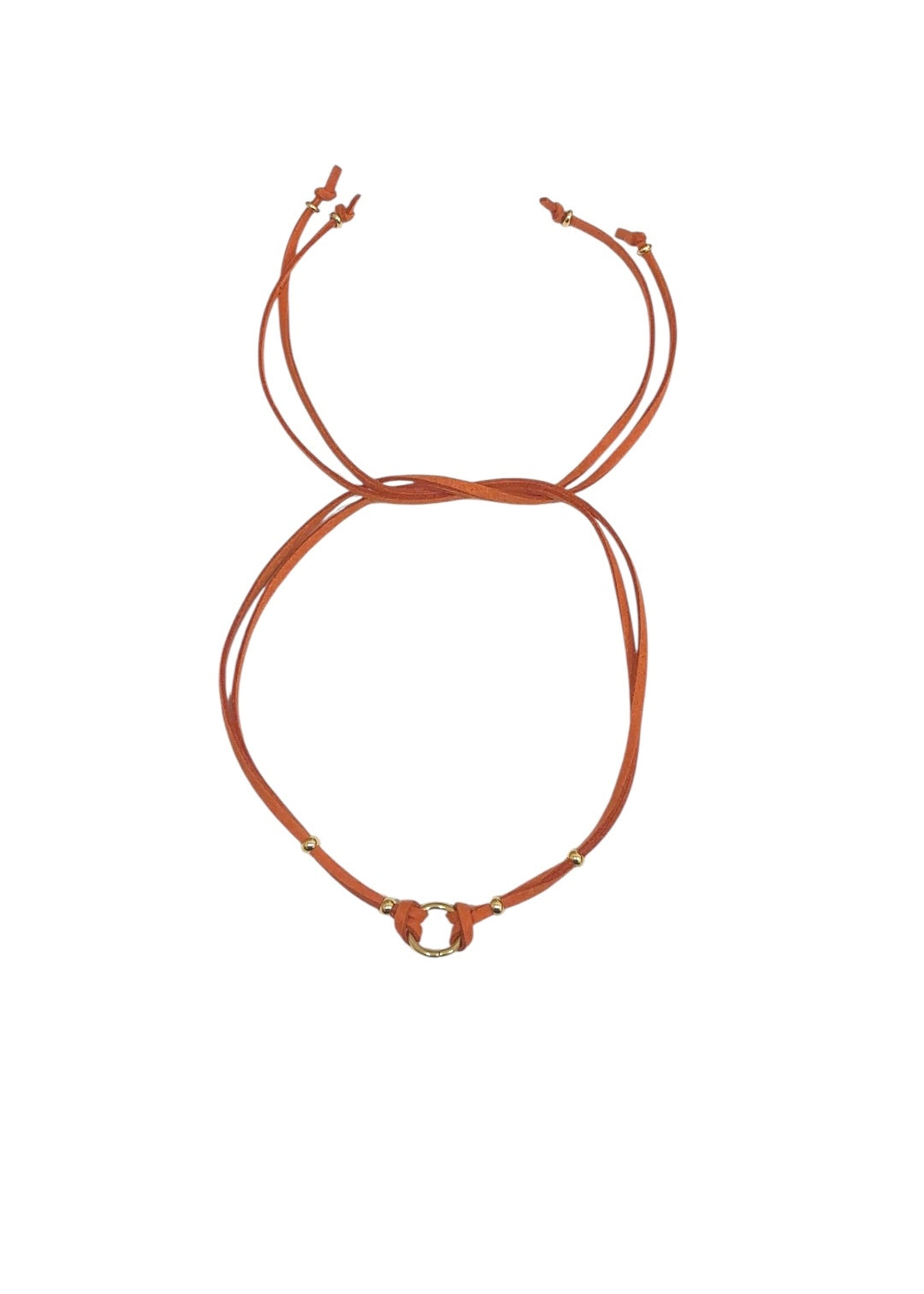 Collar Cordón doble Naranja