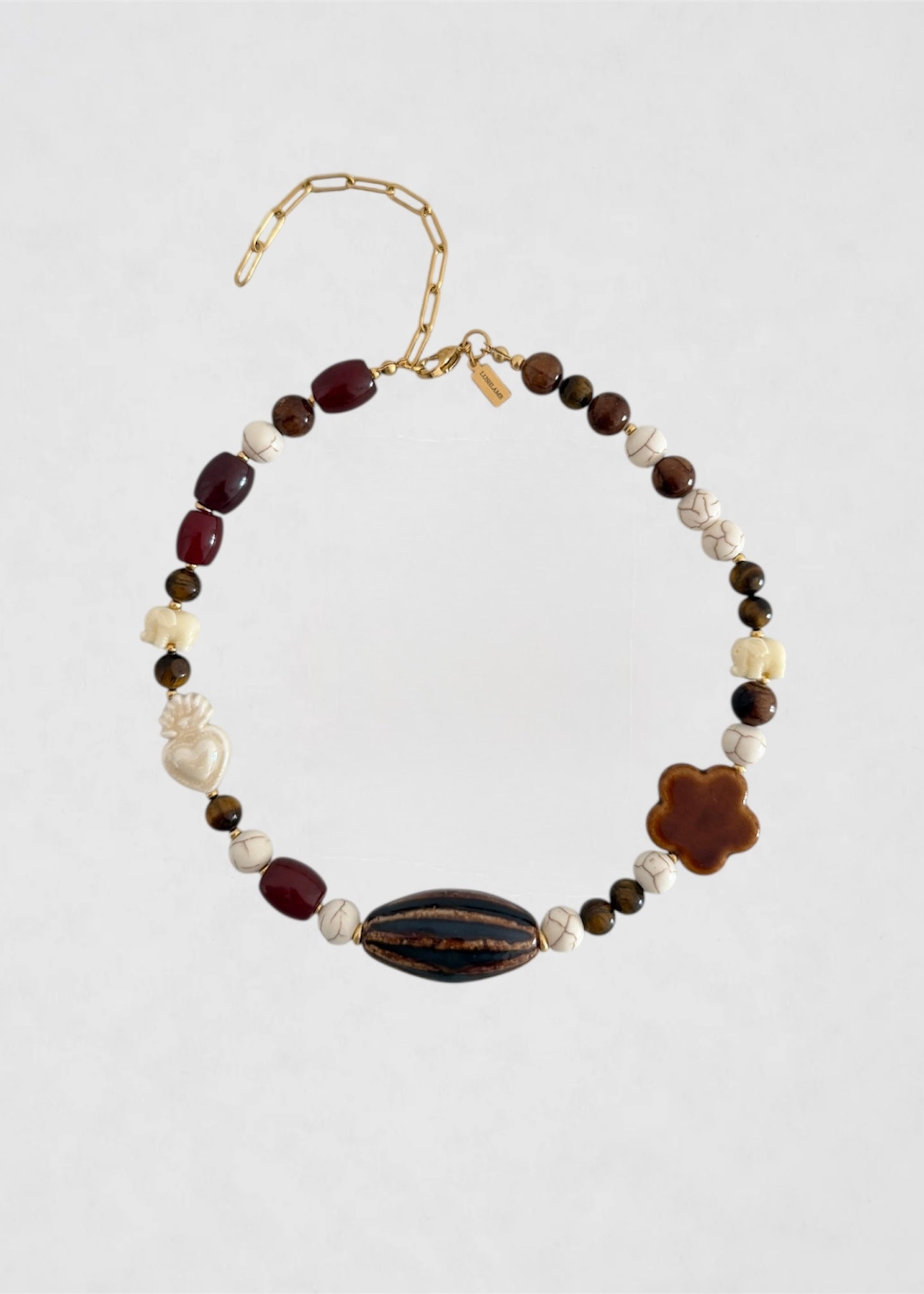 Collar Marrón Marfil