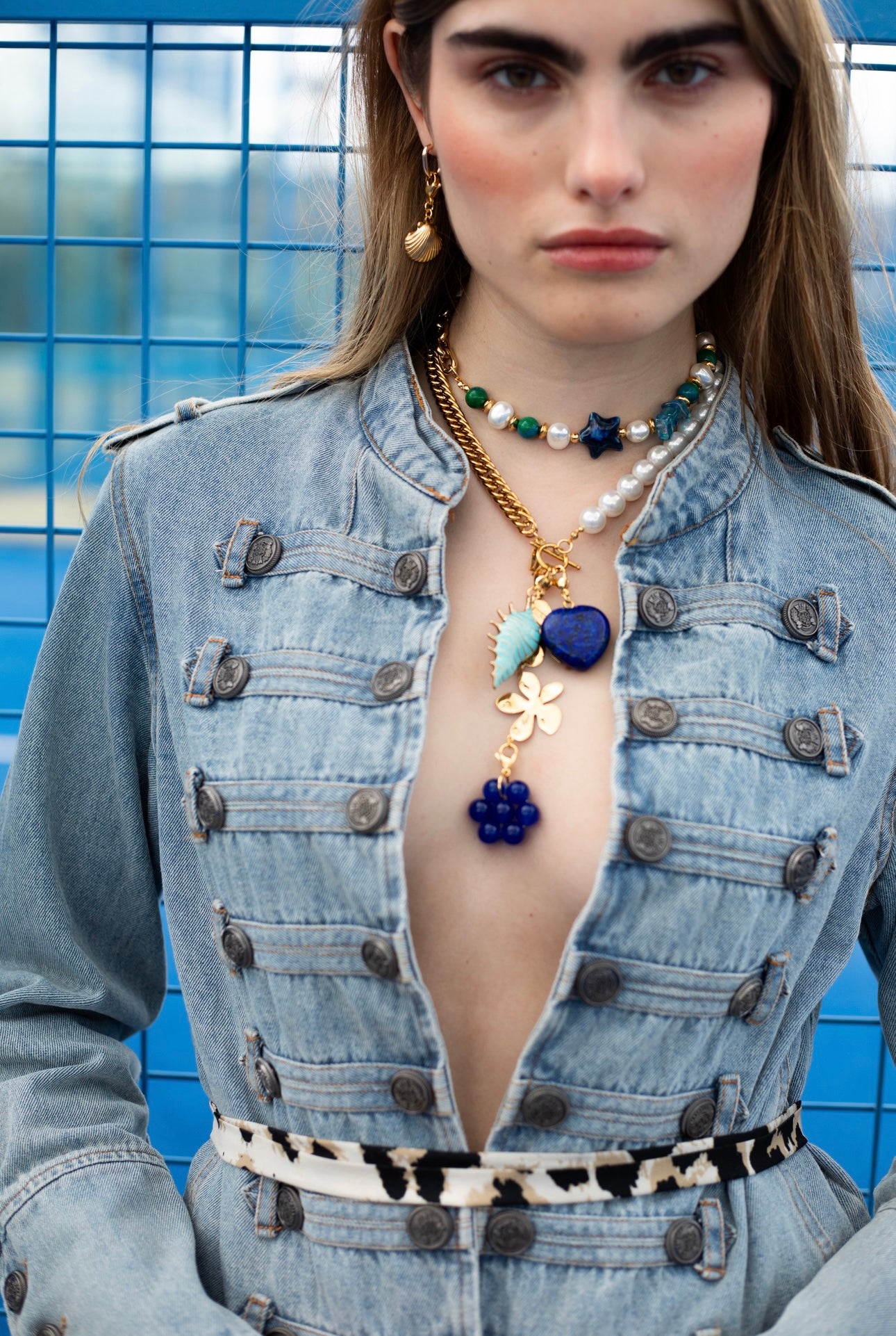 Charm Flor Azul