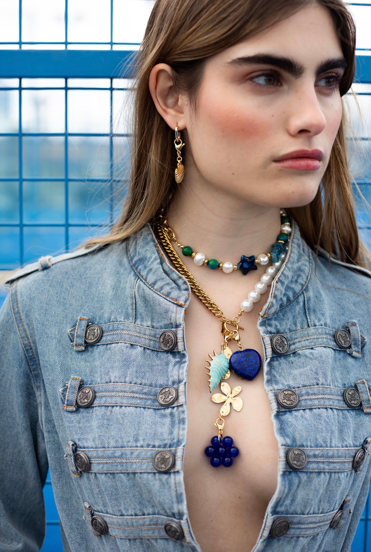 Charm Flor Azul