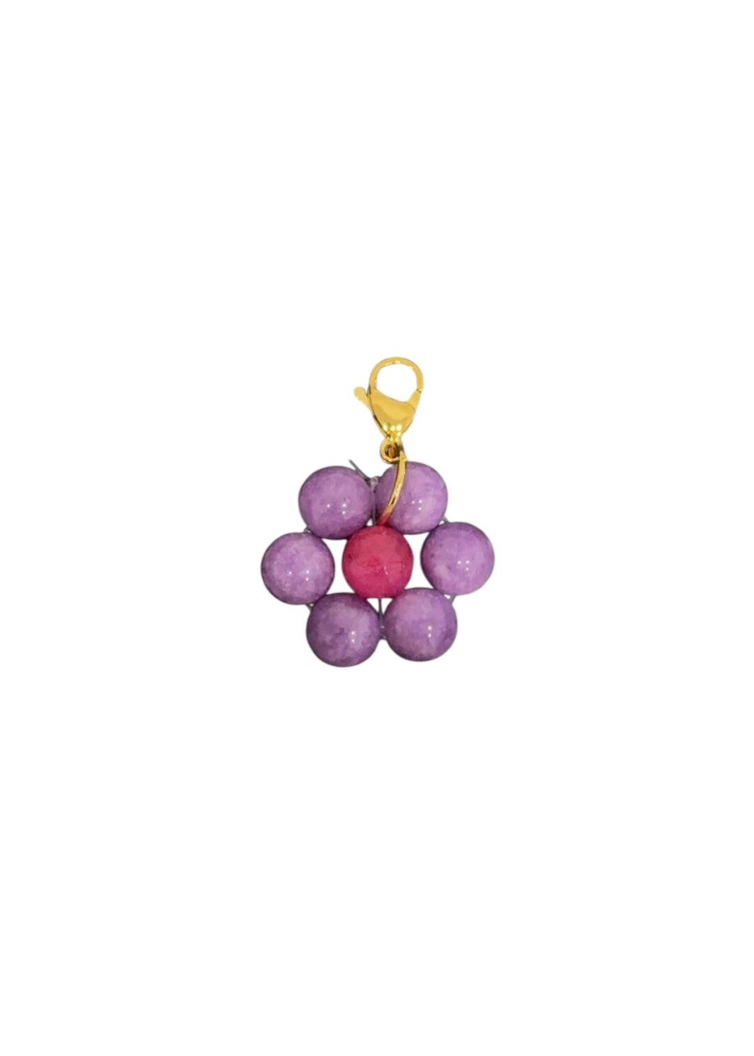 Charm Flor Lila y Rosa
