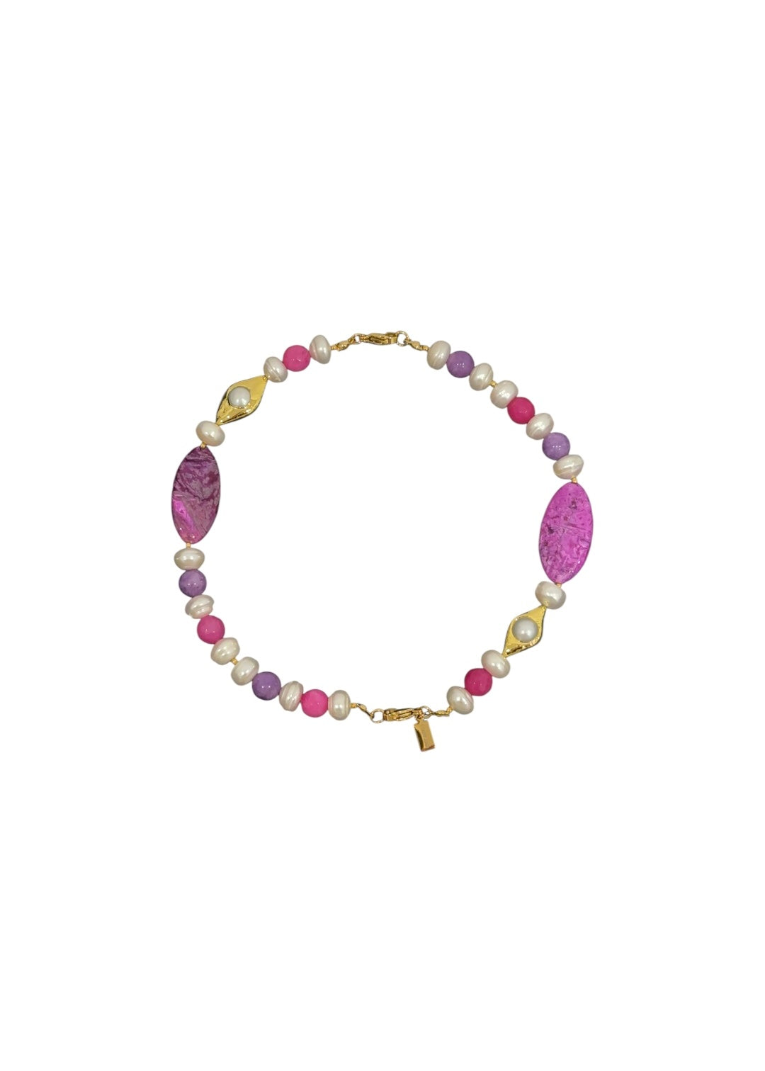 Mitad Collar Lavanda Perla