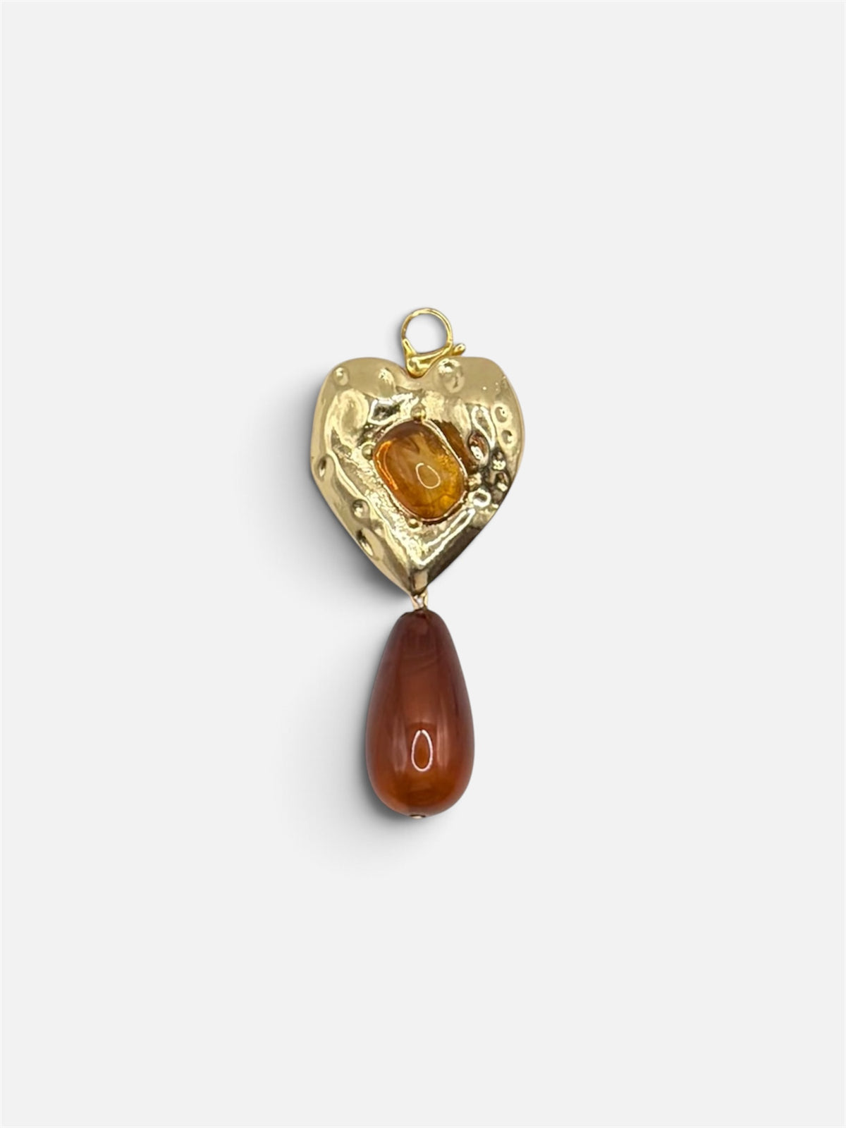 Charm Corazón Ámbar