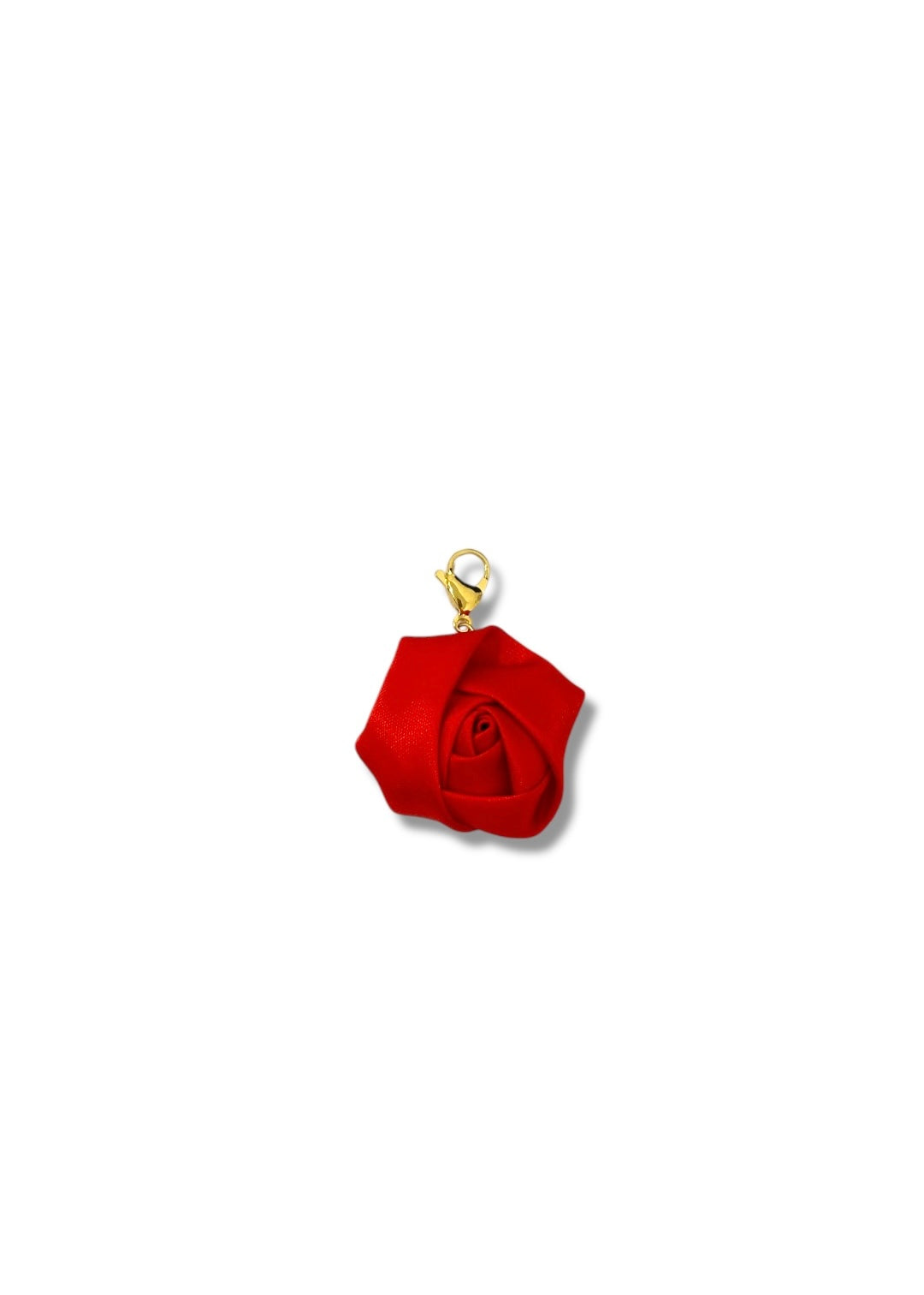 Charm Rosa de tela Roja