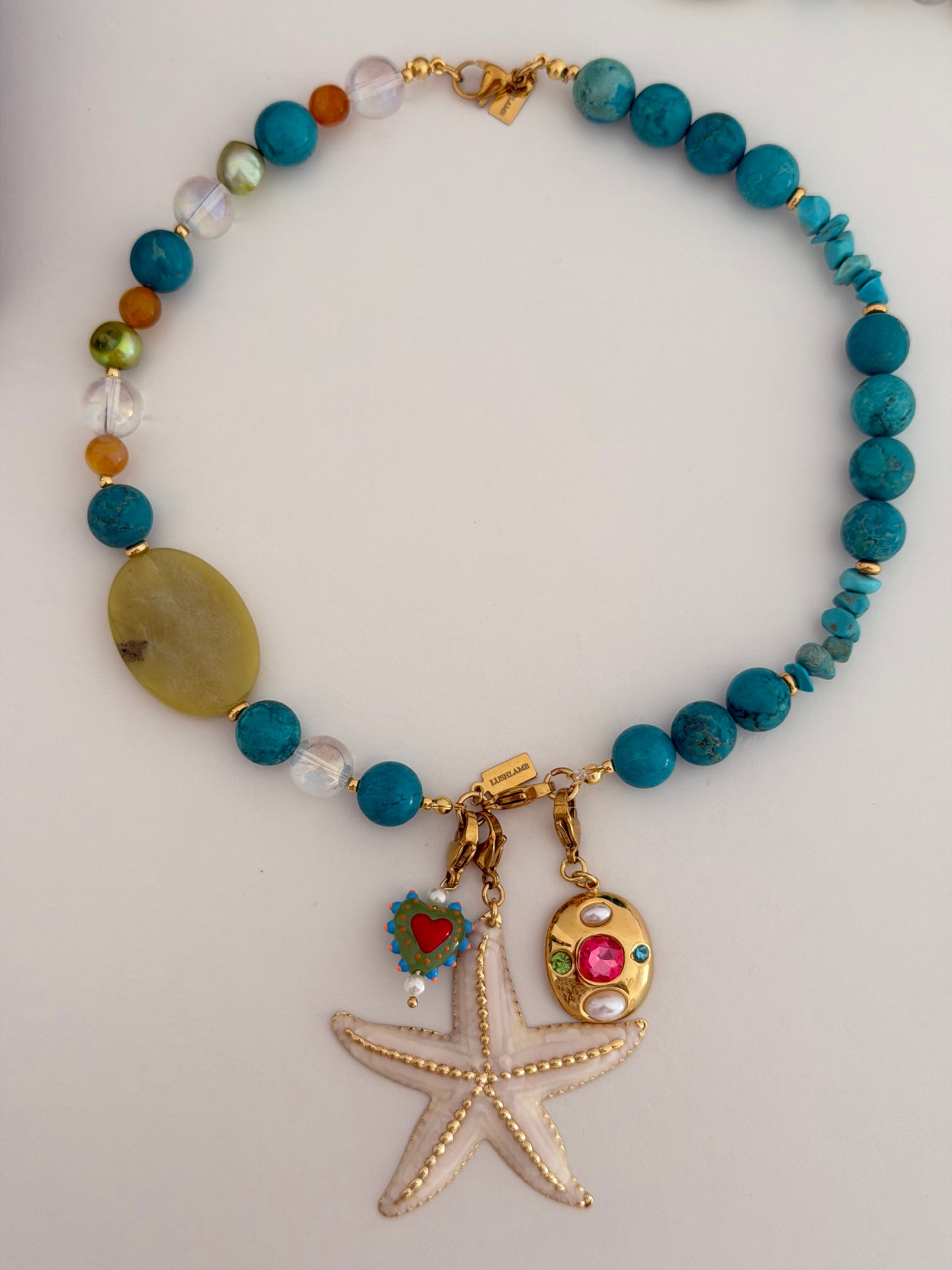 Mitad Collar Turquesita