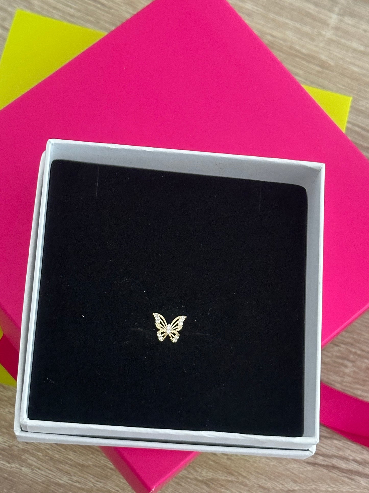 Pendientes piercing mariposa