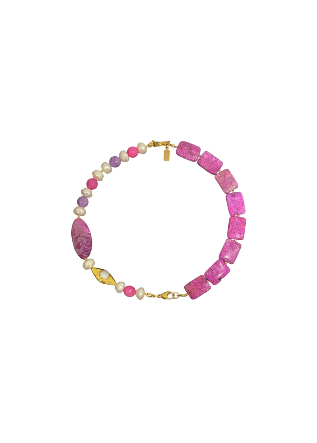 Mitad Collar Lavanda Perla