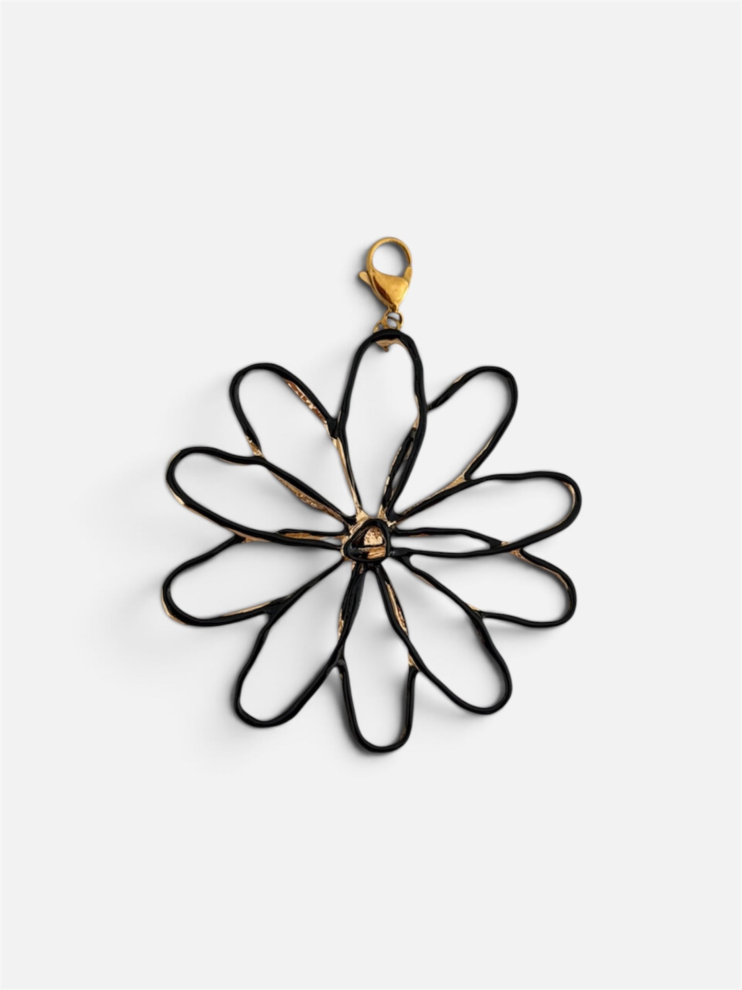 Charm Maxi Flor Negra