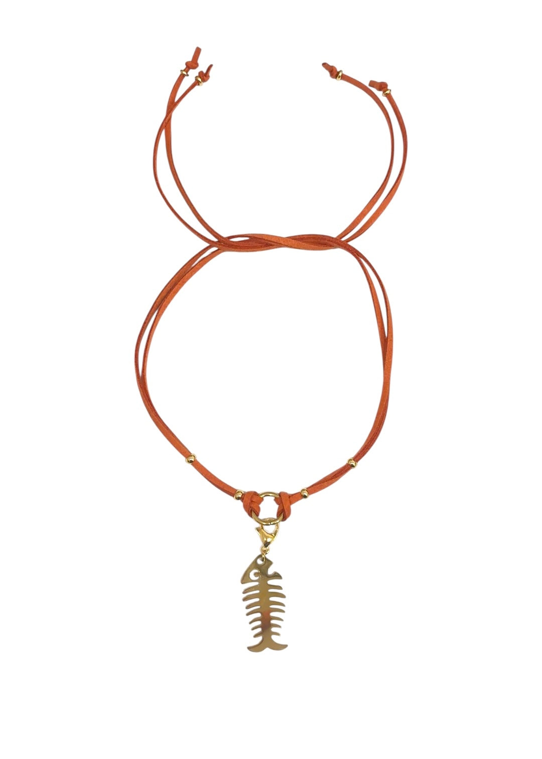 Collar Cordón doble Naranja