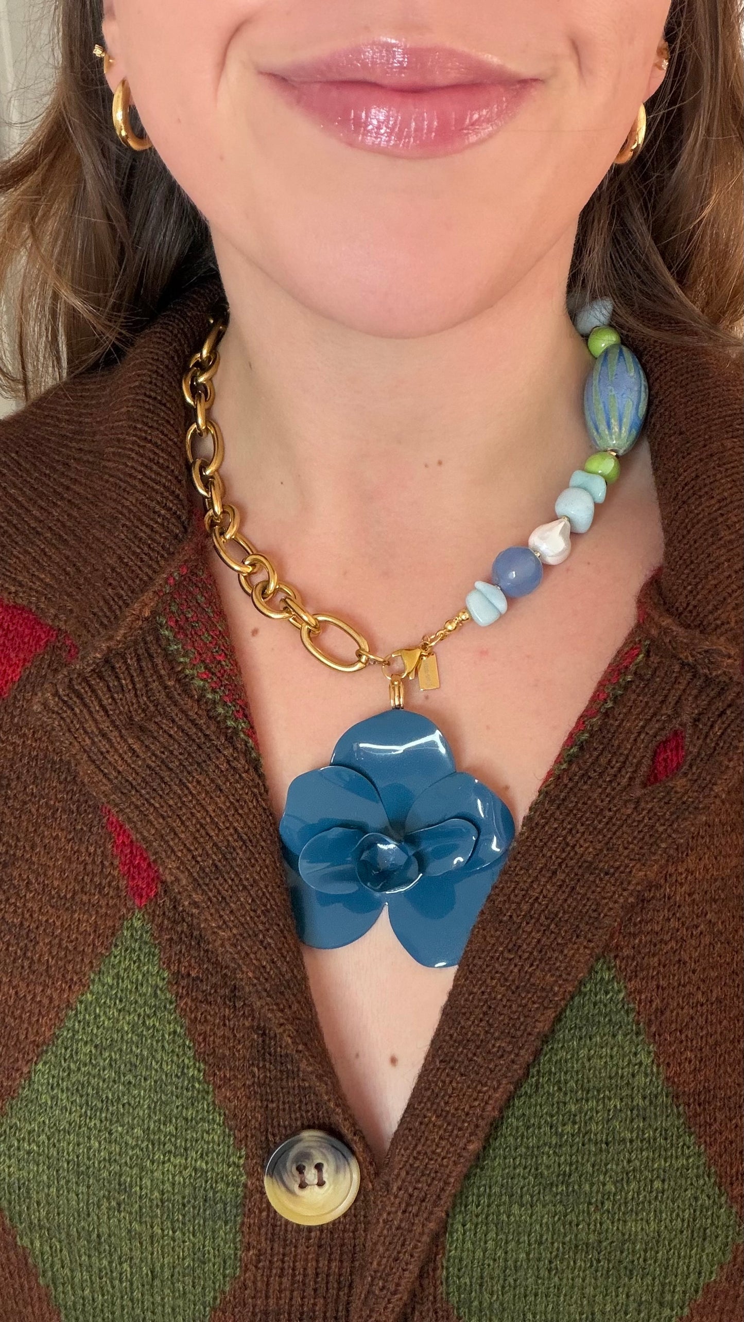 Mitad Collar Blue Sky