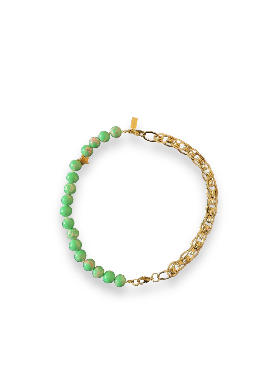 Mitad Collar Cadena Espiral