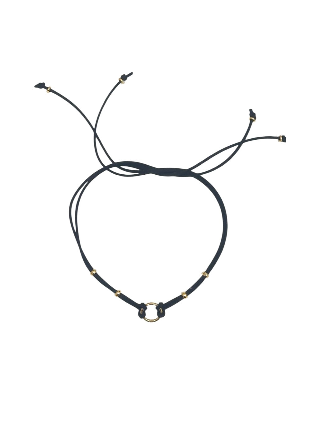 Collar Cordón doble negro