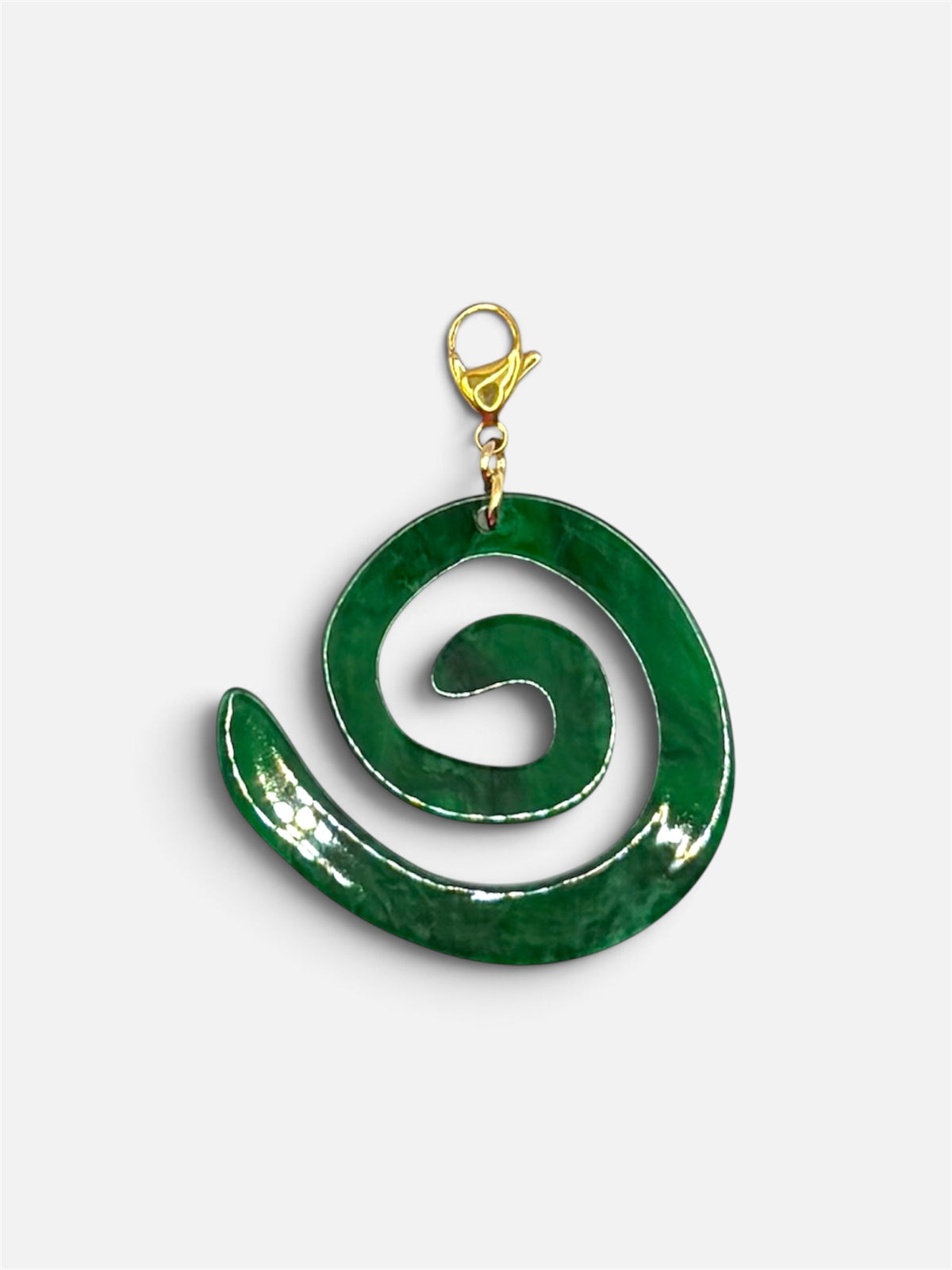 Charm Espiral verde