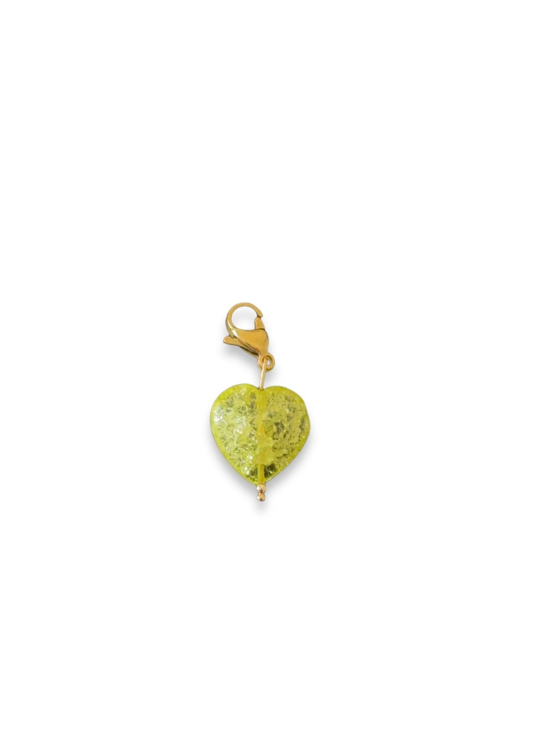 Charm Corazón piedra lima