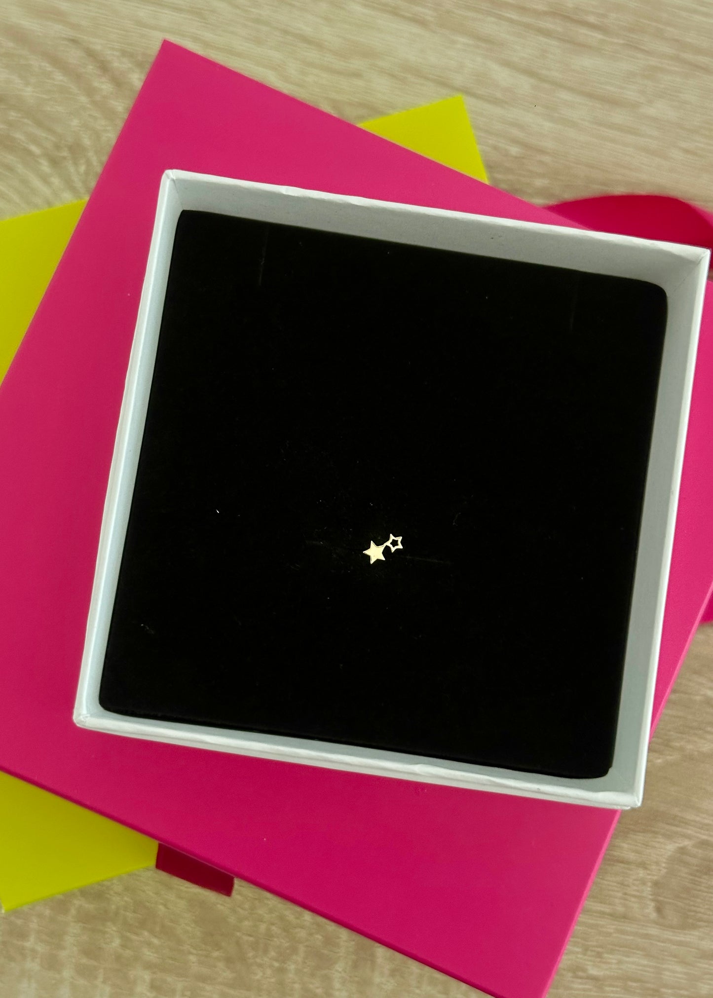 Pendientes piercing dúo estrellas