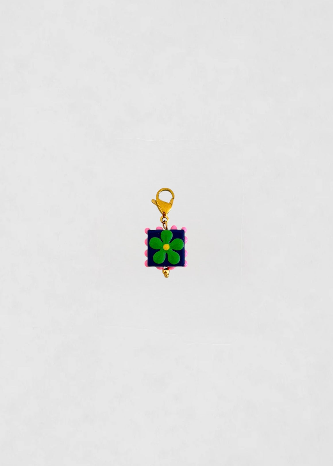 Charm Cubito Flor verde