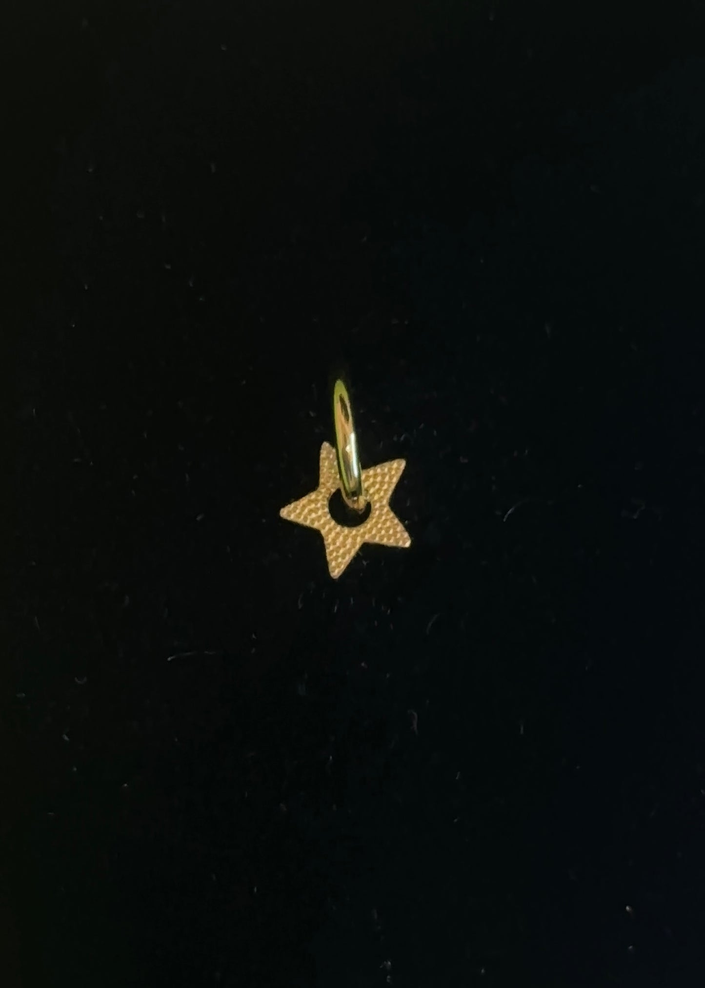 Pendientes piercing aro estrella