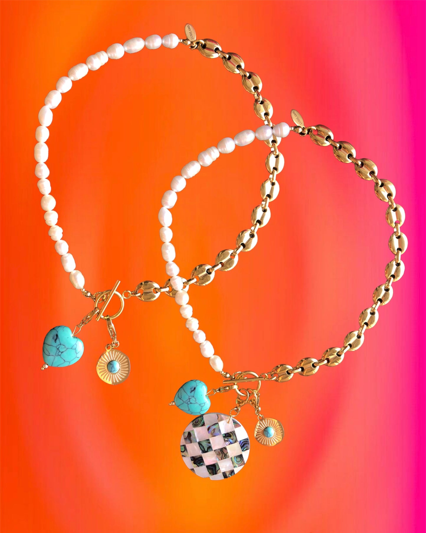 Collar Cadena Café
