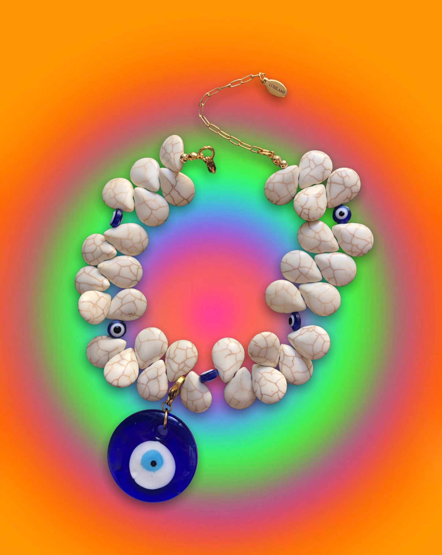 Collar Choker Marino Blanco