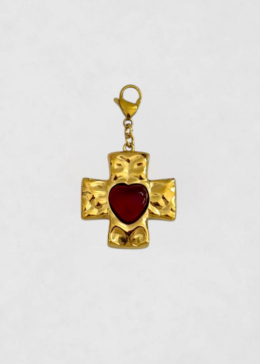Charm Cruz de Reina de Corazones
