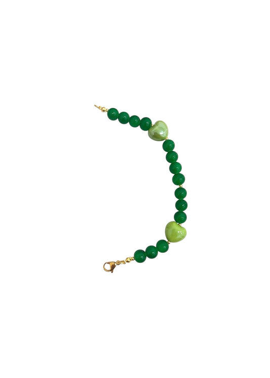 Mitad Collar Corazón verde