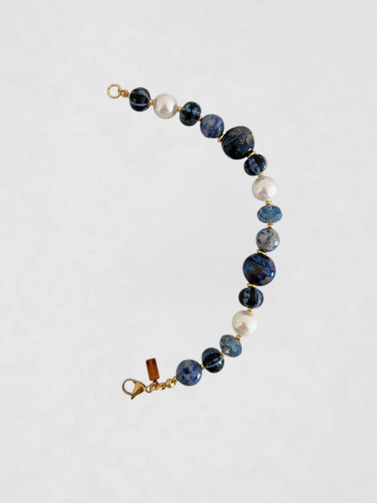 Mitad Collar Océano Azul