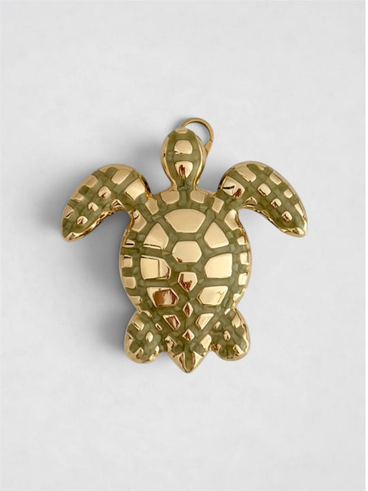 Charm Maxi Tortuga verde agua
