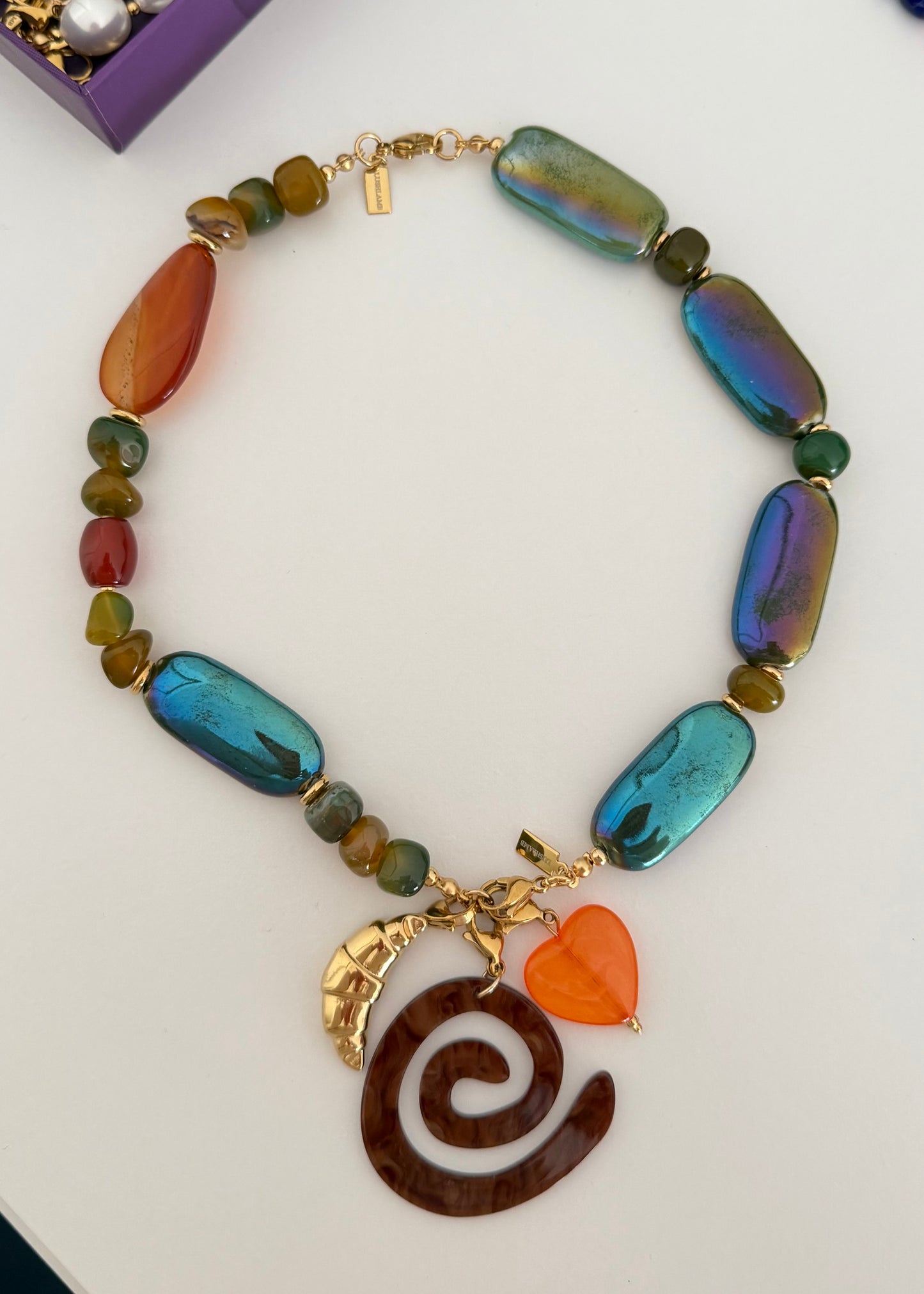 Collar Fluorita Cerámica + Terra