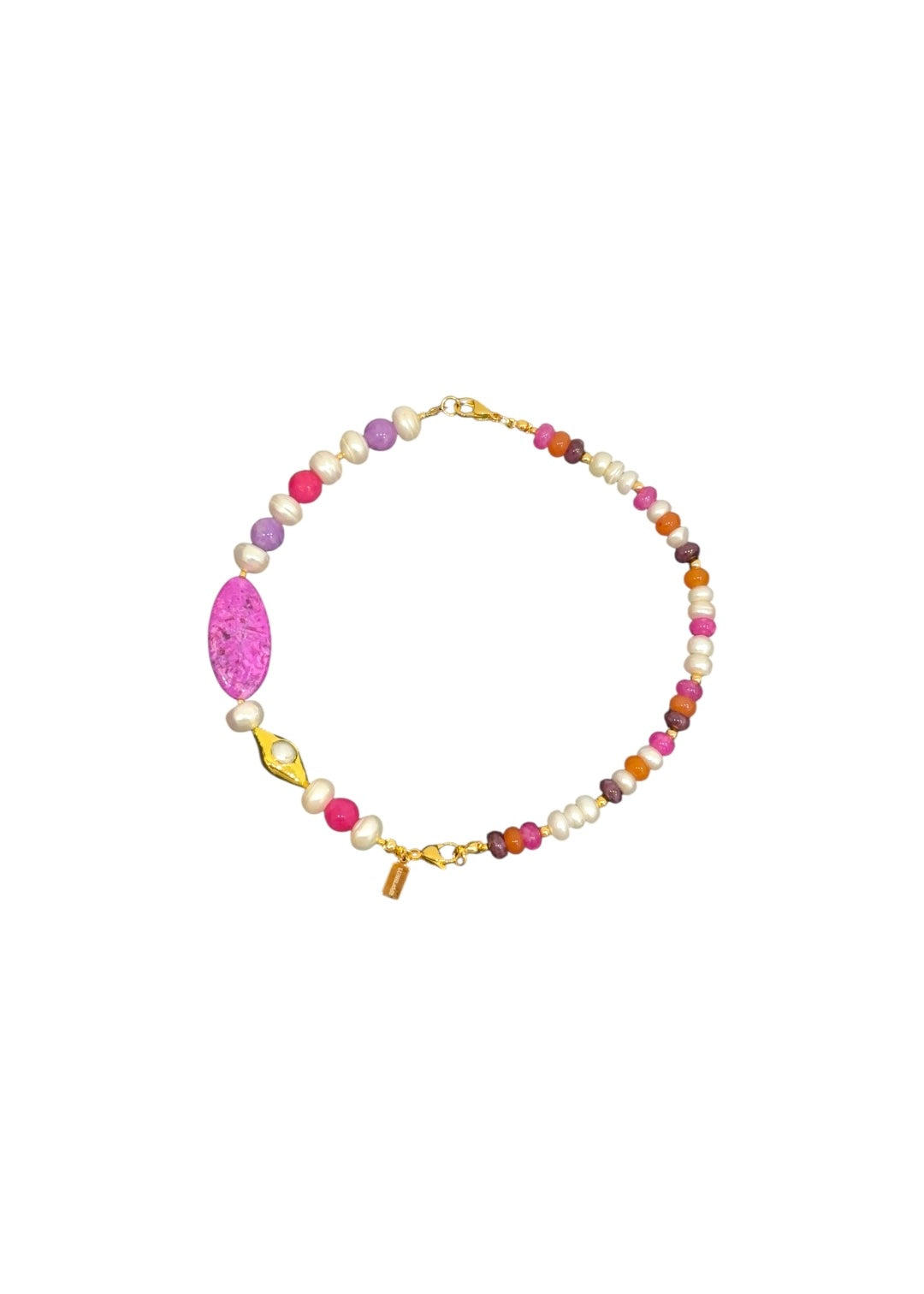 Mitad Collar Lavanda Perla
