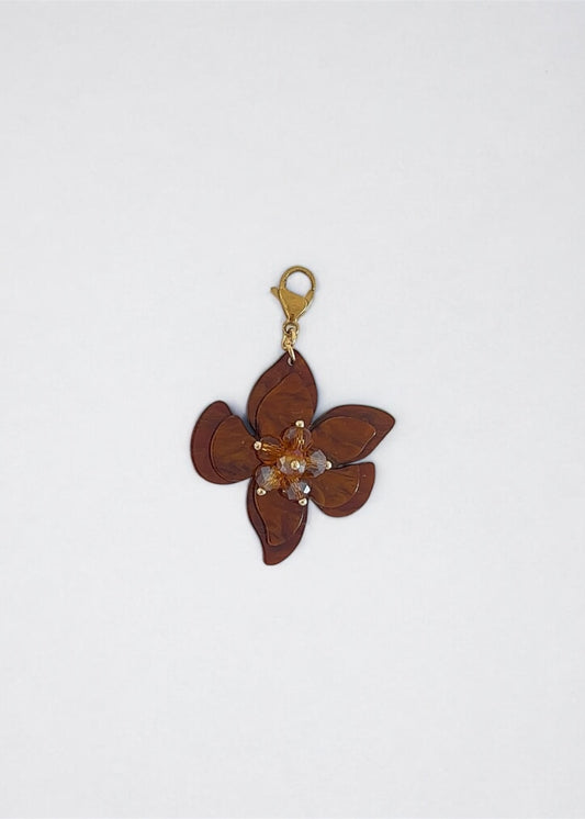 Charm Flor Marrón