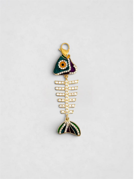 Charm Raspa Brillante con perlas