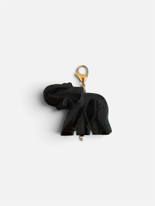 Charm Elefante de la suerte negro