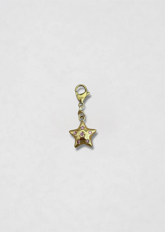 Charm Estrellita brillo rosa