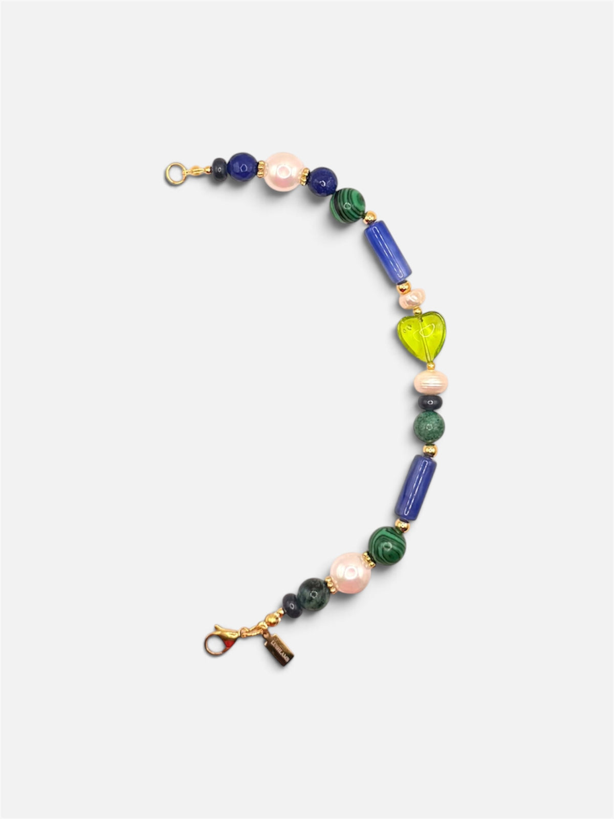 Mitad Collar Añil Malaquita