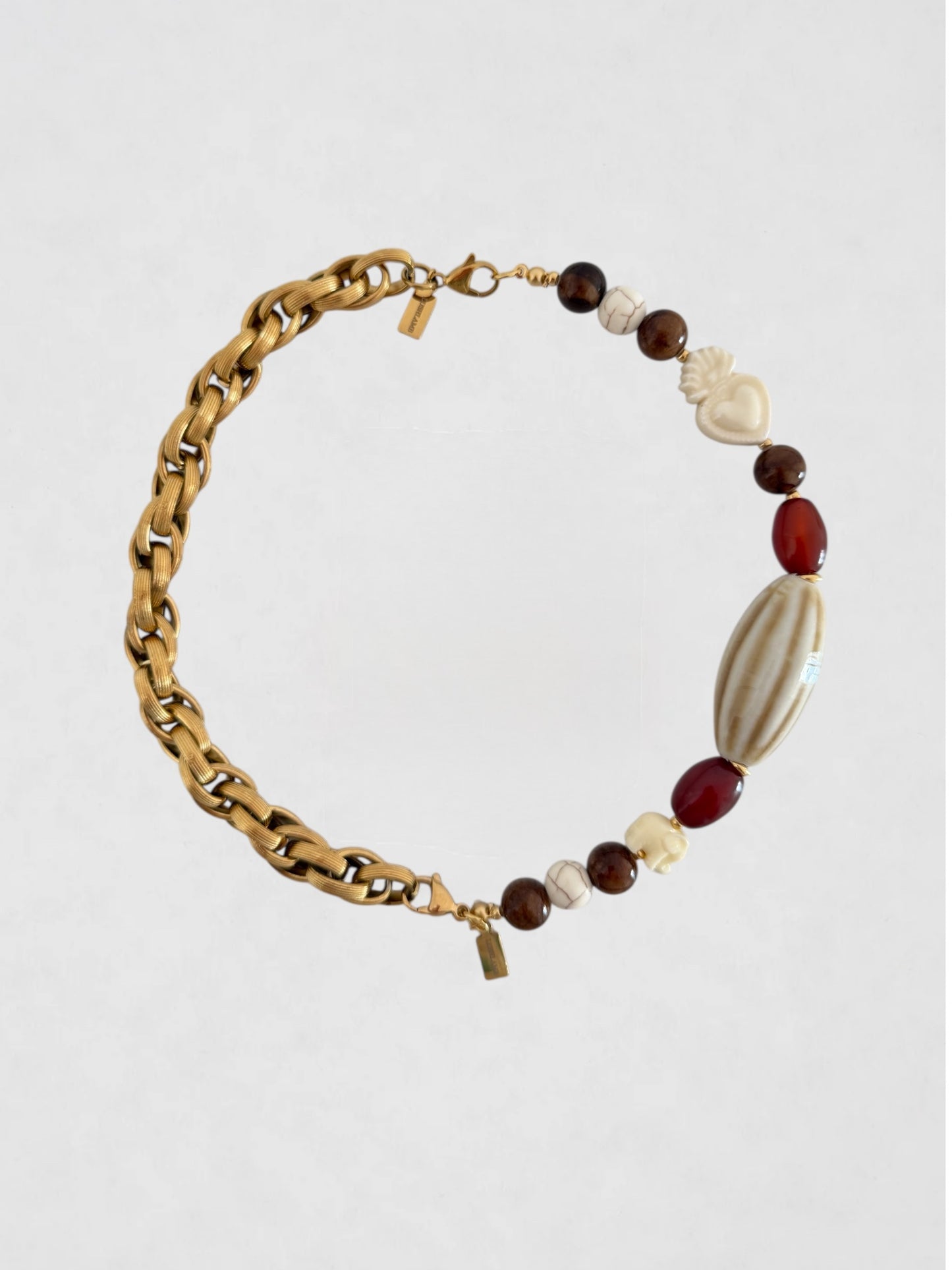 Mitad Collar Cadena Satur