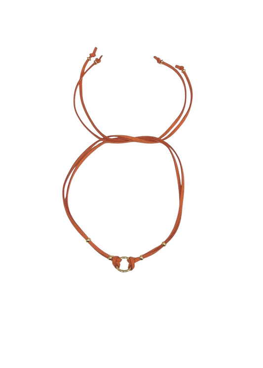 Collar Cordón doble Naranja