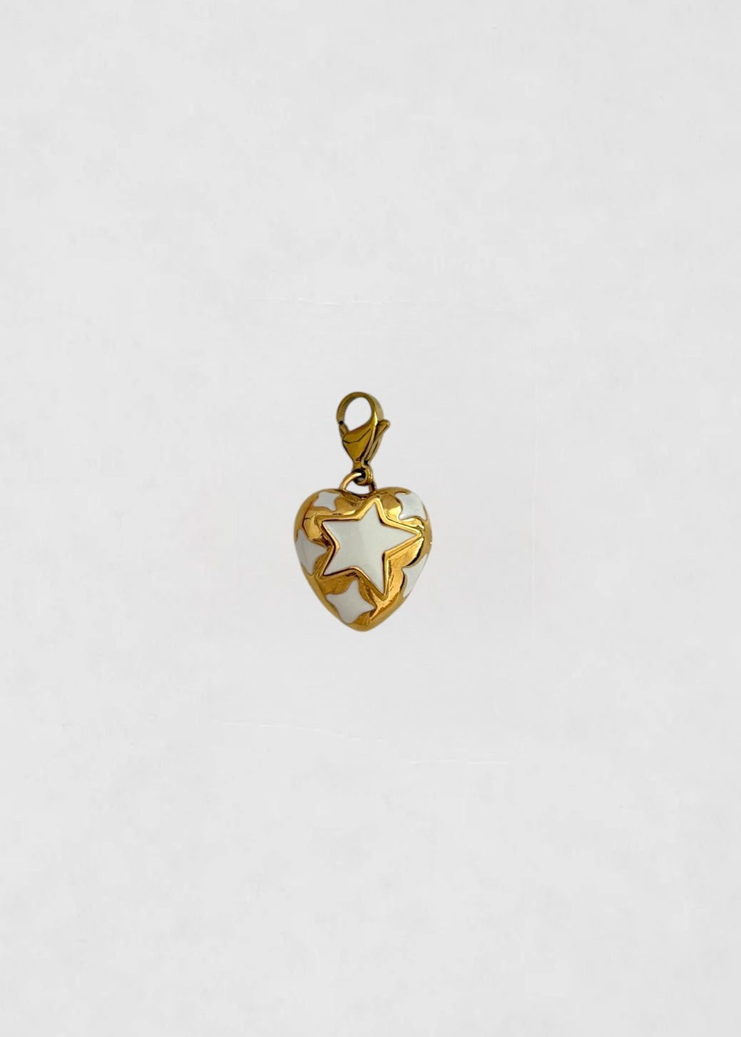Charm Corazón Estrellado Blanco