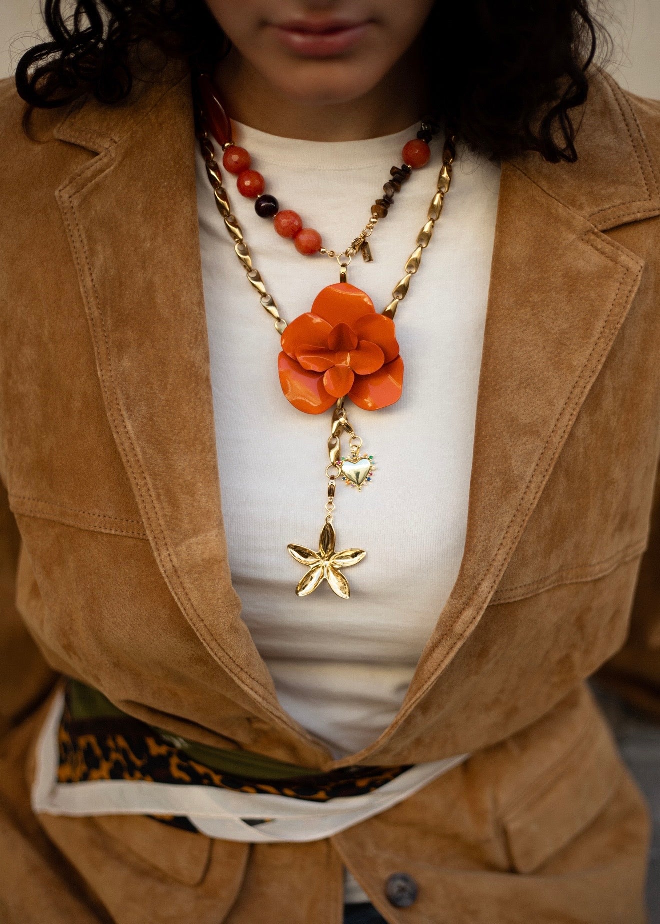 Mitad Collar Melocotón