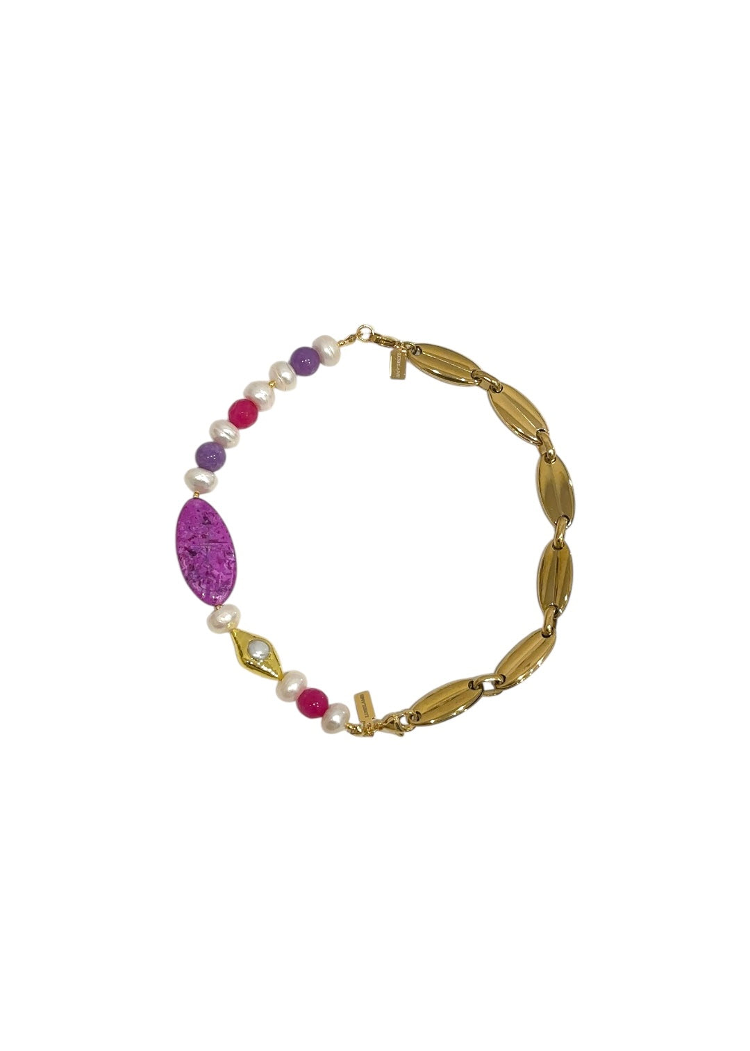 Mitad Collar Lavanda Perla