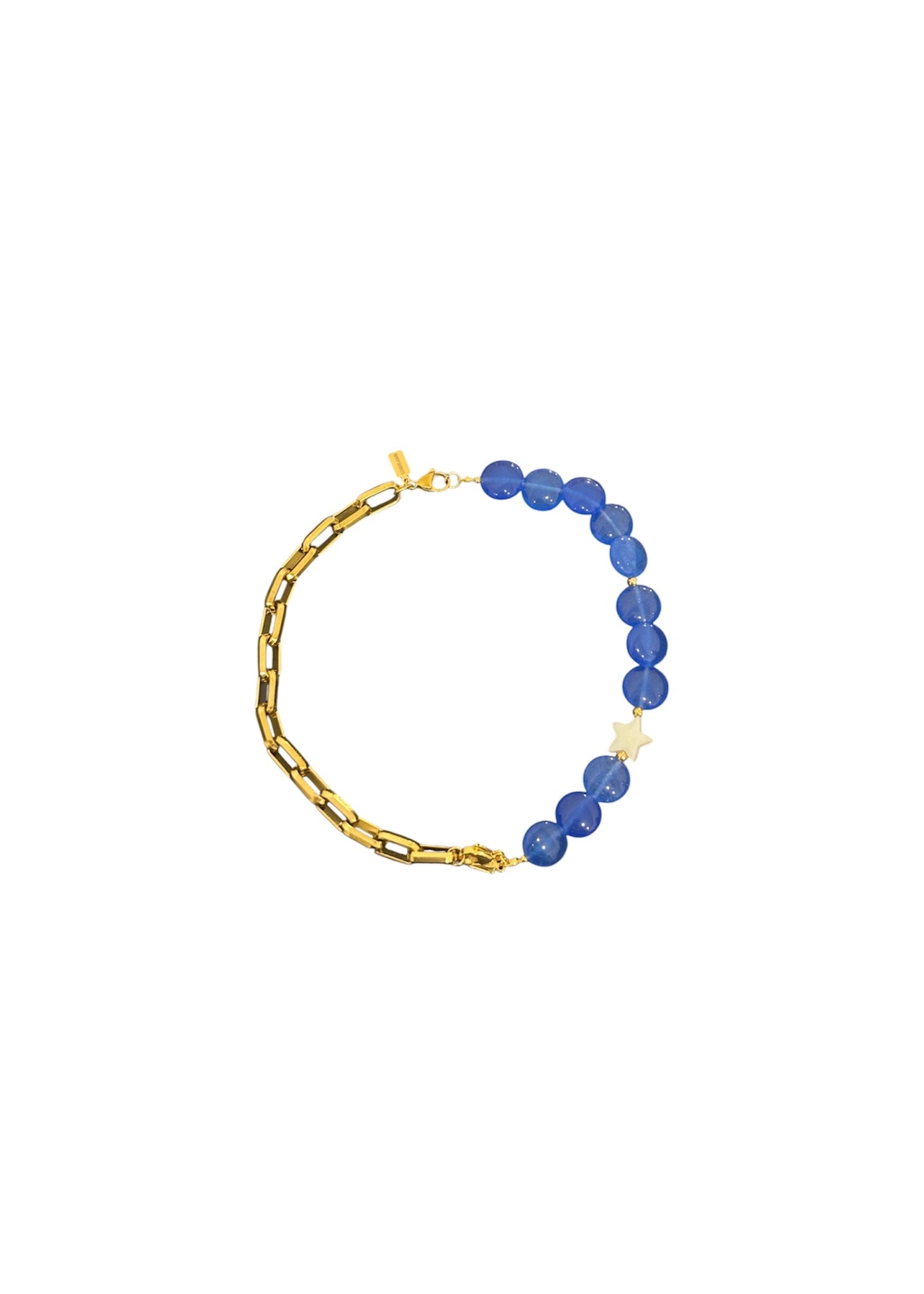 Mitad collar azul