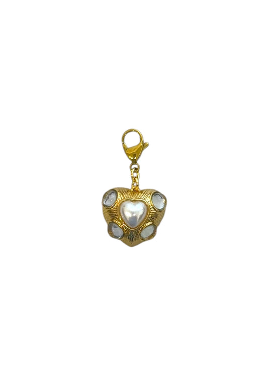 Charm Corazón Perla
