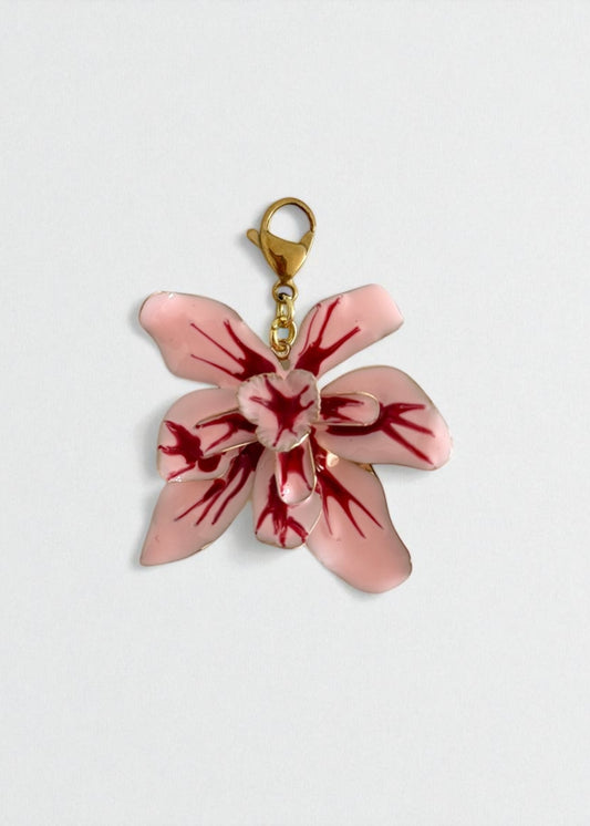 Charm Flor Rosa y roja