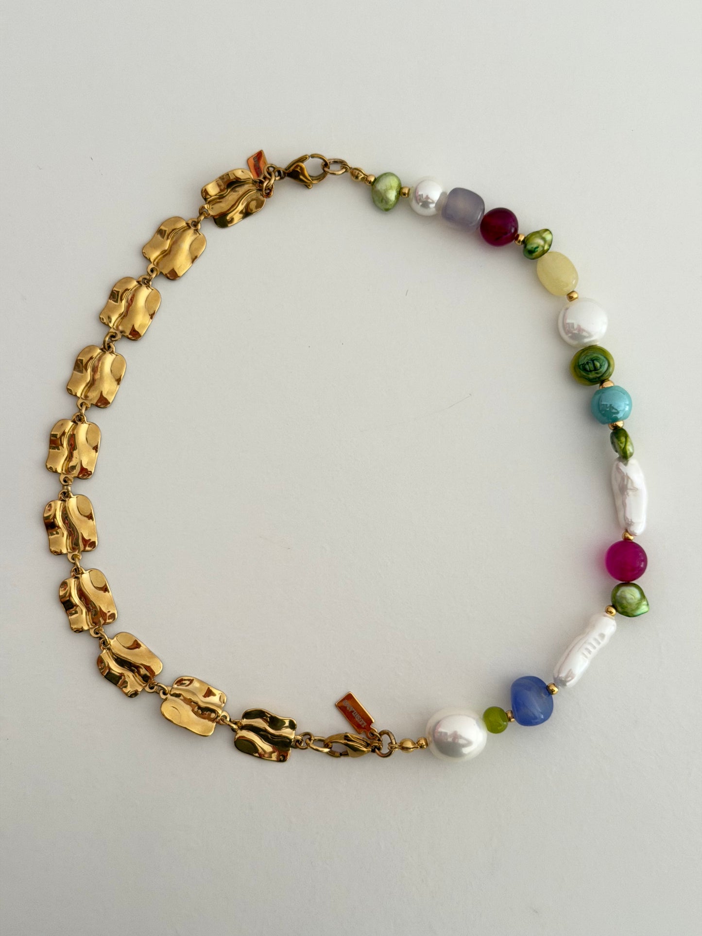 Mitad collar Fantasía con perlas