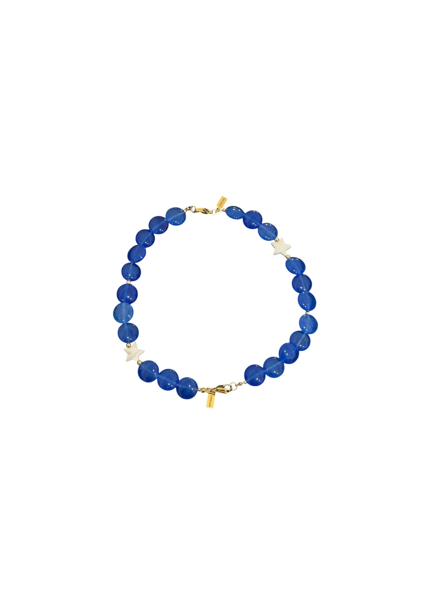 Mitad collar azul